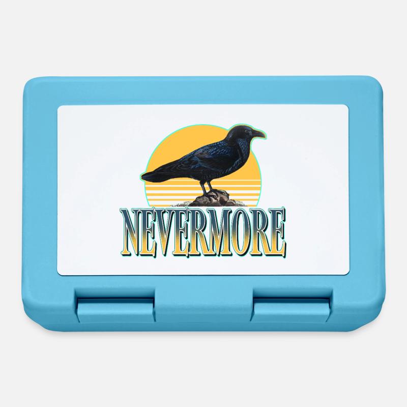 Nevermore – Raben & Gothic Ästhetik - Brotdose - Saphirblau
