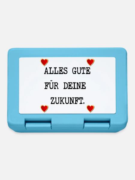 ABSCHIED ALLES GUTE ZUKUNFT - Brotdose - Saphirblau