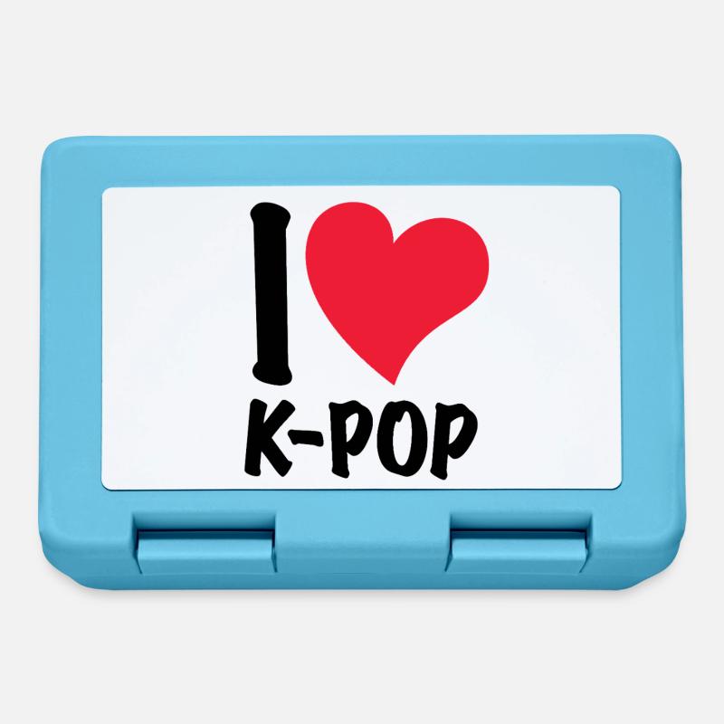 Ich liebe K-Pop - Brotdose - Saphirblau