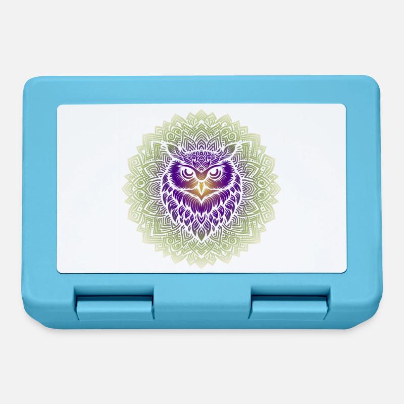 Ancient Wisdom Mandala - Lunchbox - sapphire blue