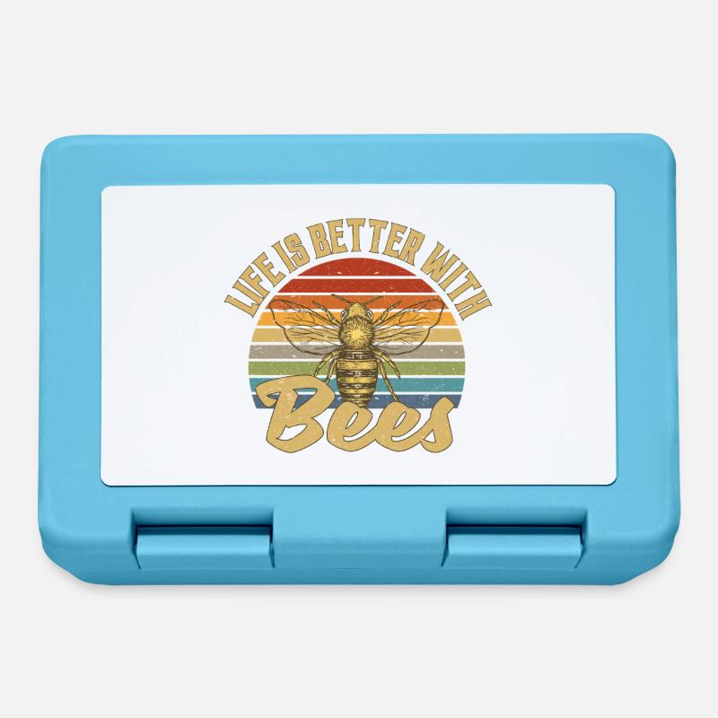 Life Is Better With Bees - Brotdose - Saphirblau