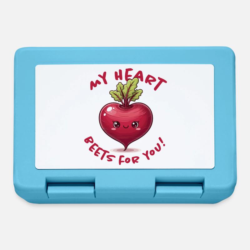 Message d’amour du cœur - Boîte à goûter - bleu saphir