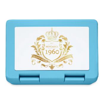 65. Geburtstag Semper Verum - Création 11/1960 - Boîte à goûter - bleu saphir - Devant