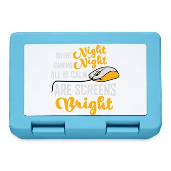Silent Night Gaming Night All Calm Screens Bright - Lunchbox - sapphire blue - Front