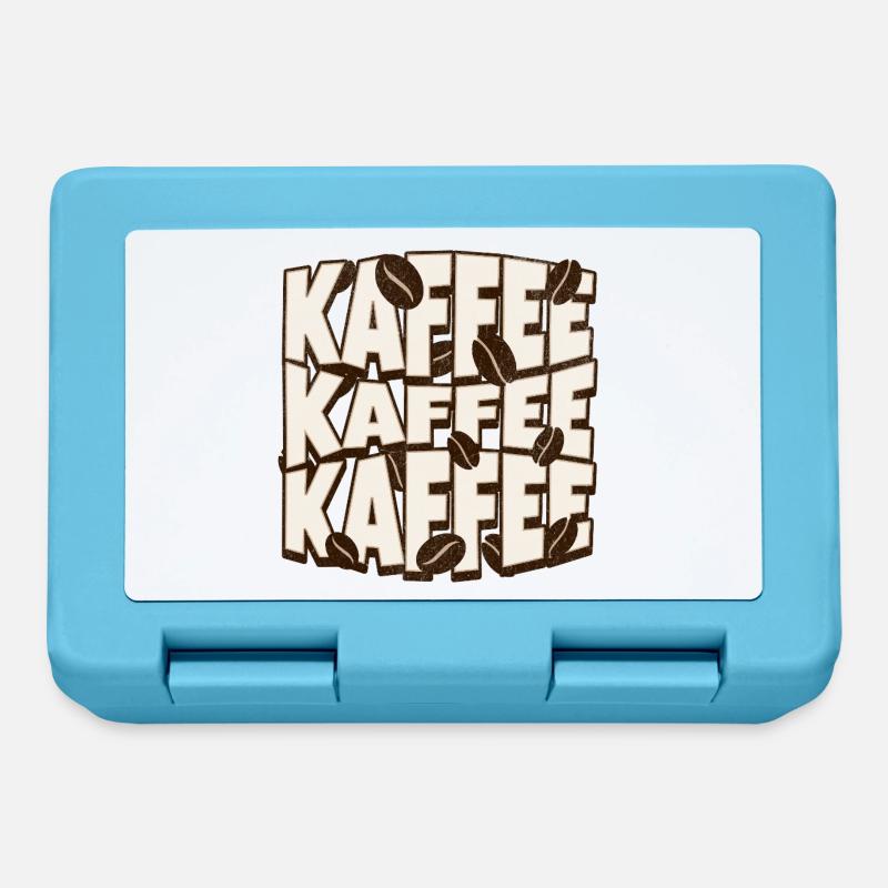 Café Café Café - Boîte à goûter - bleu saphir