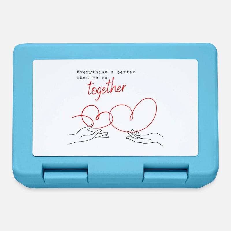 Everything's Better When We're Together - Lunchbox - sapphire blue