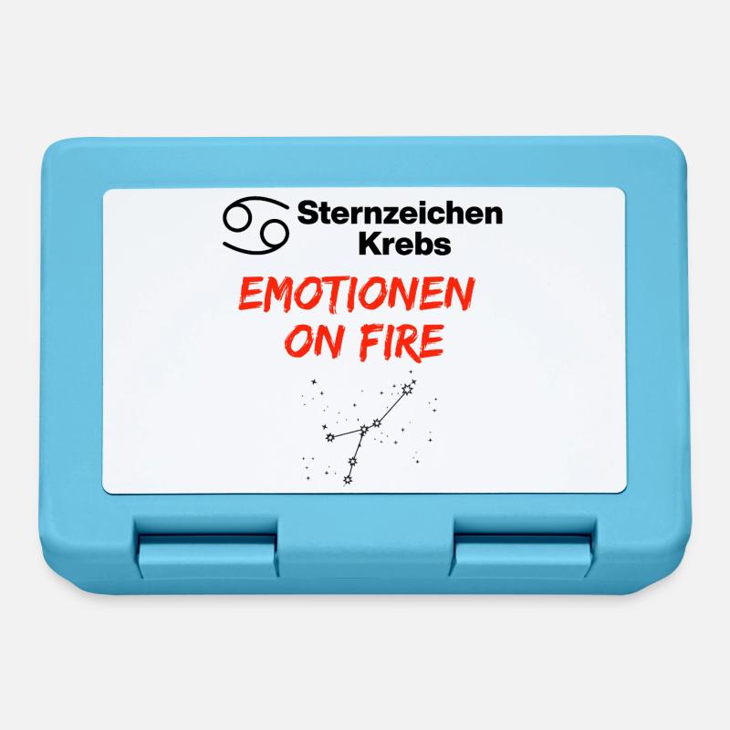 Sternzeichen Krebs – Emotionen on Fire, Geburtstag - Brotdose - Saphirblau