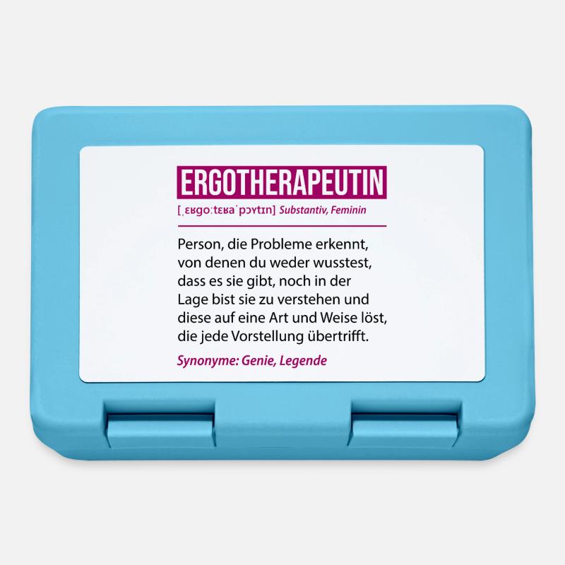 Ergotherapeutin Definition Lustiges Beruf Geschenk - Brotdose - Saphirblau