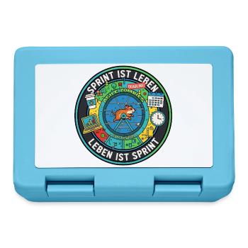 Sprint is life: Agile zombies in the hamster wheel - Lunchbox - sapphire blue - Front