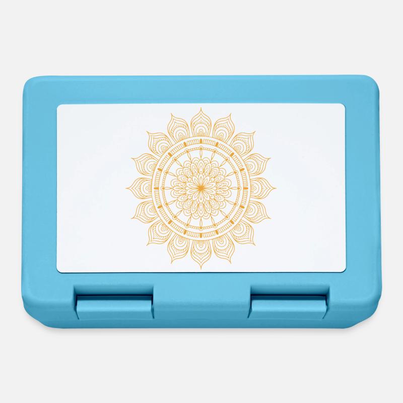 Mandala - Brotdose - Saphirblau