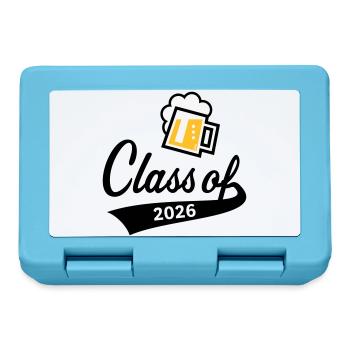 Class Of 2026 (Abschlussklasse / Bier / 3C POS) - Brotdose - Saphirblau - Vorne