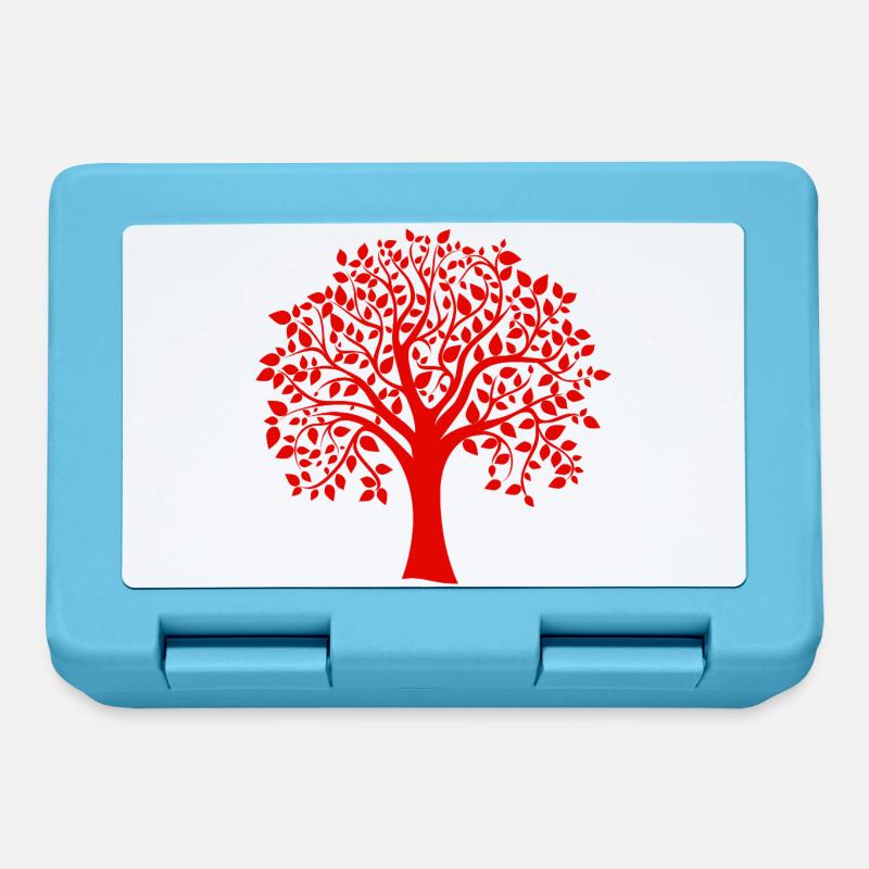 Base Red Jumbo Tree Print Silhouette - Lunchbox - sapphire blue