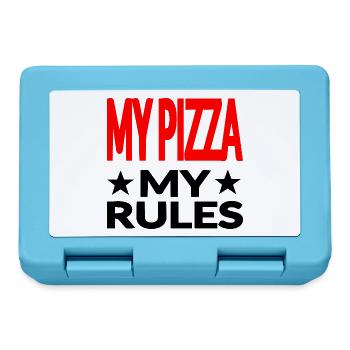 Pizza - Boîte à goûter - bleu saphir - Devant