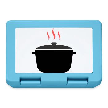 Kochtopf Dampf Kochen - Brotdose - Saphirblau - Vorne