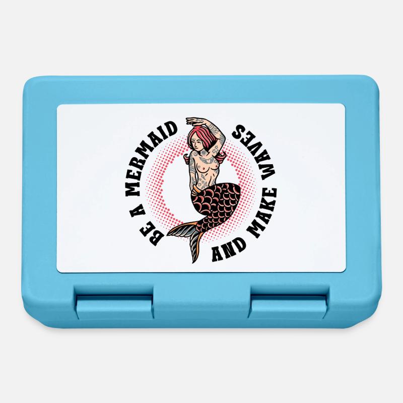 Diction de la sirène – Déclaration vintage Make Waves - Boîte à goûter - bleu saphir
