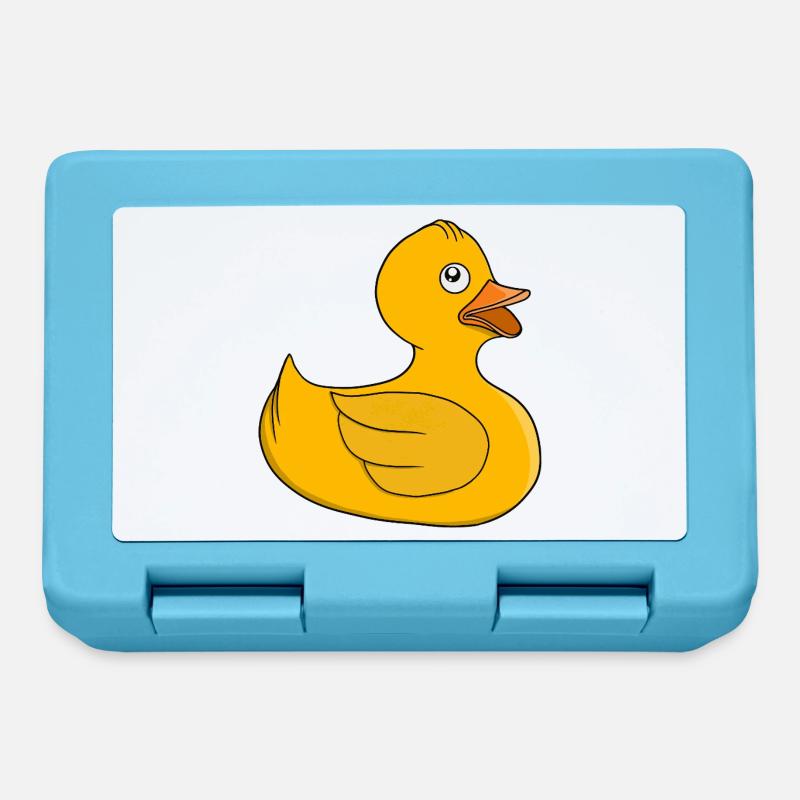 Sunny Rubber Duck - Lunchbox - sapphire blue