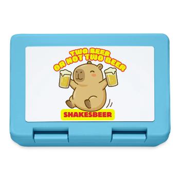 Zwei Bier oder nicht zwei Bier – Shakesbeer – Capybara - Brotdose - Saphirblau - Vorne