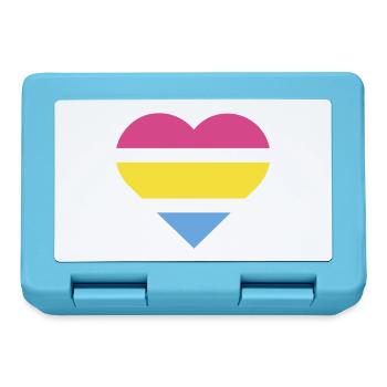 Pride Flag Heart · Pansexual - Lunchbox - sapphire blue - Front