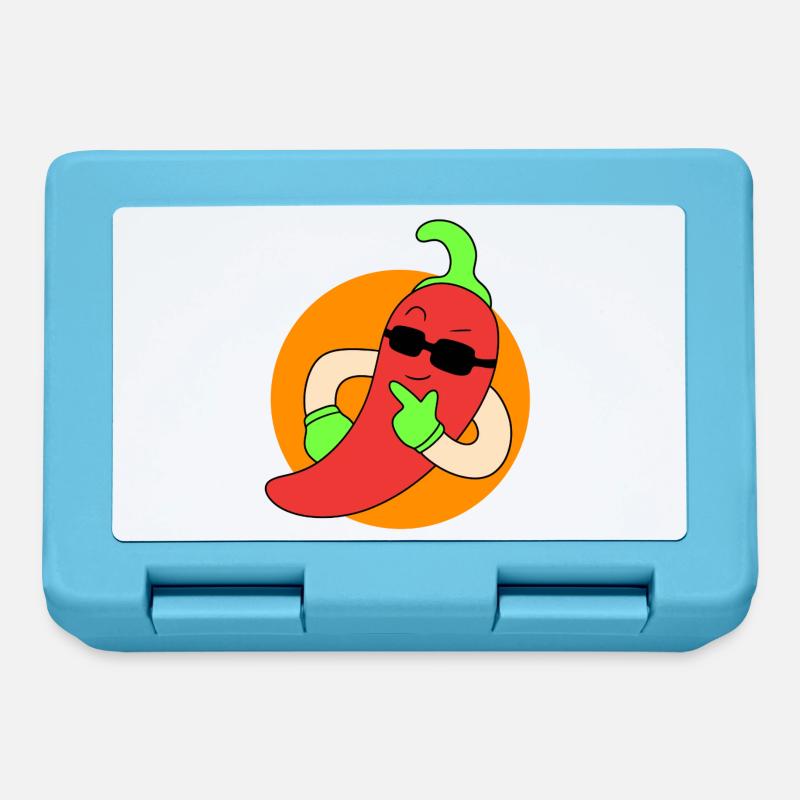 Cool chilli pepper - Lunchbox - sapphire blue