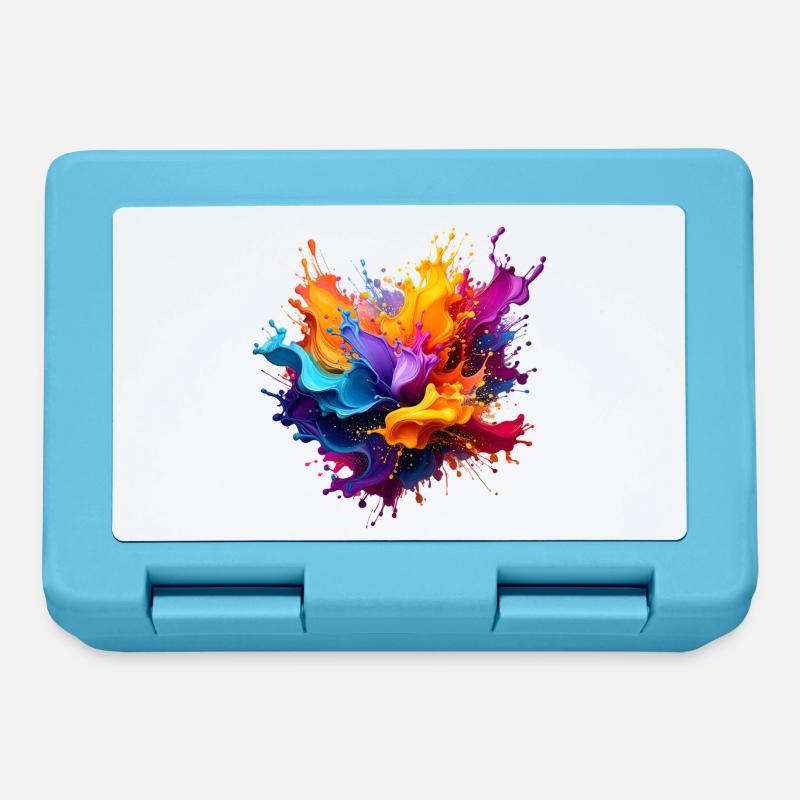 Paint Splash Explosion - Lunchbox - sapphire blue