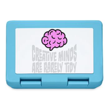Creative Minds Are Rarely Tidy Funny Creative Logo - Lunchbox - sapphire blue - Front