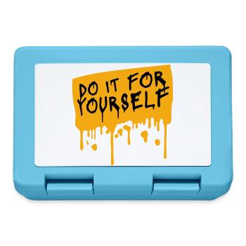 Do It For Yourself Inspirierend Selbstliebe Zitat - Brotdose - Saphirblau - Vorne