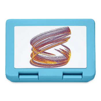 Light Vortex of Chaos – Strange Attractor - Lunchbox - sapphire blue - Front