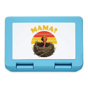 Mama Hungry Baby Bird - Brotdose - Saphirblau - Vorne