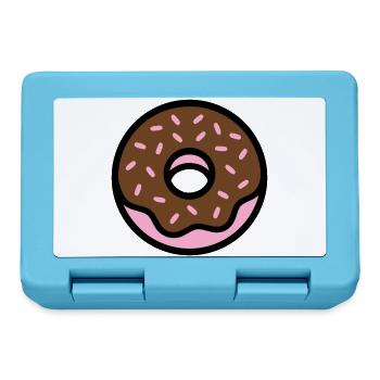 Donut Chocolate Sprinkles Icon - Lunchbox - sapphire blue - Front