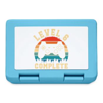 level 6 complete – Child 6 years old - Lunchbox - sapphire blue - Front
