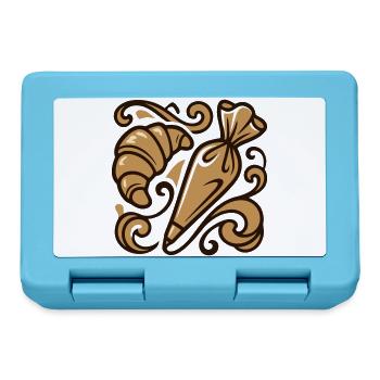 Croissant Piping Bag Icon - Lunchbox - sapphire blue - Front