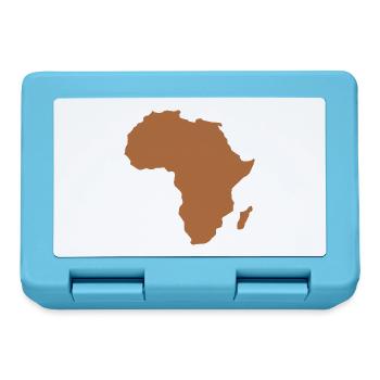 Karte von Afrika - Brotdose - Saphirblau - Vorne