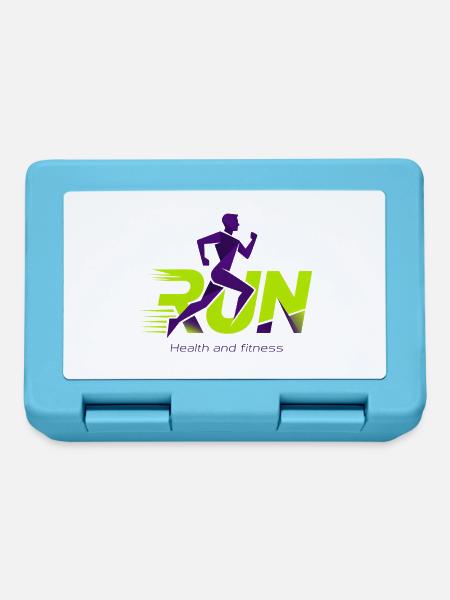 Neon Run – Gesundheit & Fitness - Brotdose - Saphirblau