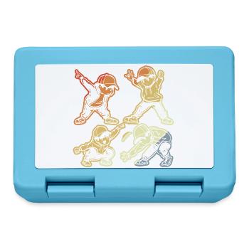 Cartoon B-Boy - Brotdose - Saphirblau - Vorne