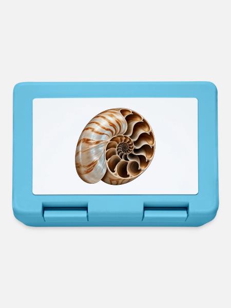 Unmöglicher Nautilus - Brotdose - Saphirblau