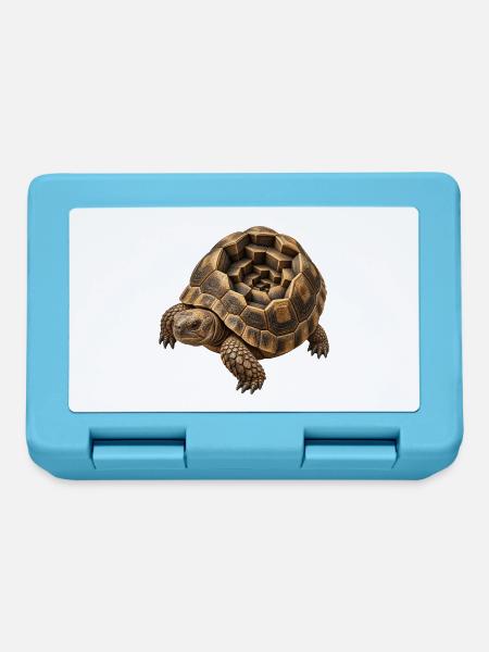 Geometrische Hex-Schildkrötenschale - Brotdose - Saphirblau