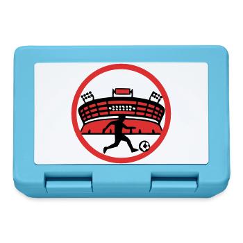 Fussballer Stadion Silhouette - Brotdose - Saphirblau - Vorne