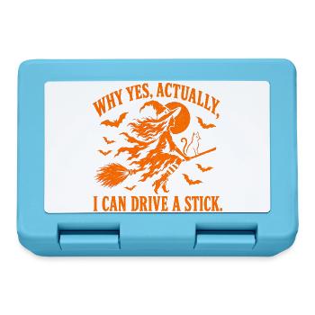 Why Yes Actually I Can Drive a Stick / Halloween - Brotdose - Saphirblau - Vorne