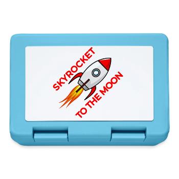 Raketenstart zum Mond - Brotdose - Saphirblau - Vorne