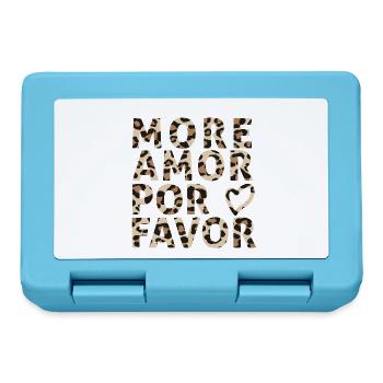 More Amor por favor - Brotdose - Saphirblau - Vorne