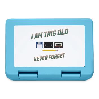 I'm This Old Never Forget Retro Design - Brotdose - Saphirblau - Vorne