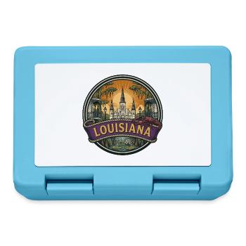 Louisiana New Orleans Bayou Reisesouvenir - Brotdose - Saphirblau - Vorne