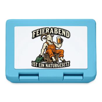 Naturgesetz Feierabend - Brotdose - Saphirblau - Vorne