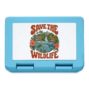 Save The Wildlife - Brotdose - Saphirblau - Vorne