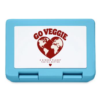 Go Veggie A Kinder Planet - Brotdose - Saphirblau - Vorne