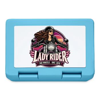 Lady Rider Motorradheldin - Brotdose - Saphirblau - Vorne