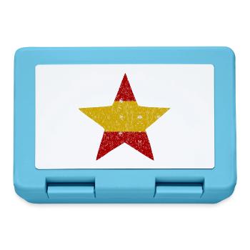 Trikolore Stern Spanien - Brotdose - Saphirblau - Vorne