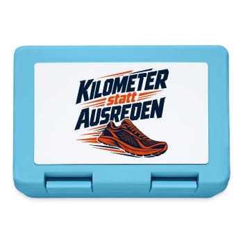Laufmotivation: Keine Ausreden - Brotdose - Saphirblau - Vorne