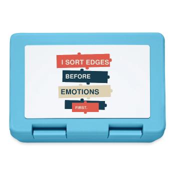 Puzzle – Ich sortiere Kanten vor Emotionen - Brotdose - Saphirblau - Vorne