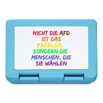 NICHT DIE AFD IST DAS PROBLEM SONDERN DIE WÄHLER - Brotdose - Saphirblau - Vorne